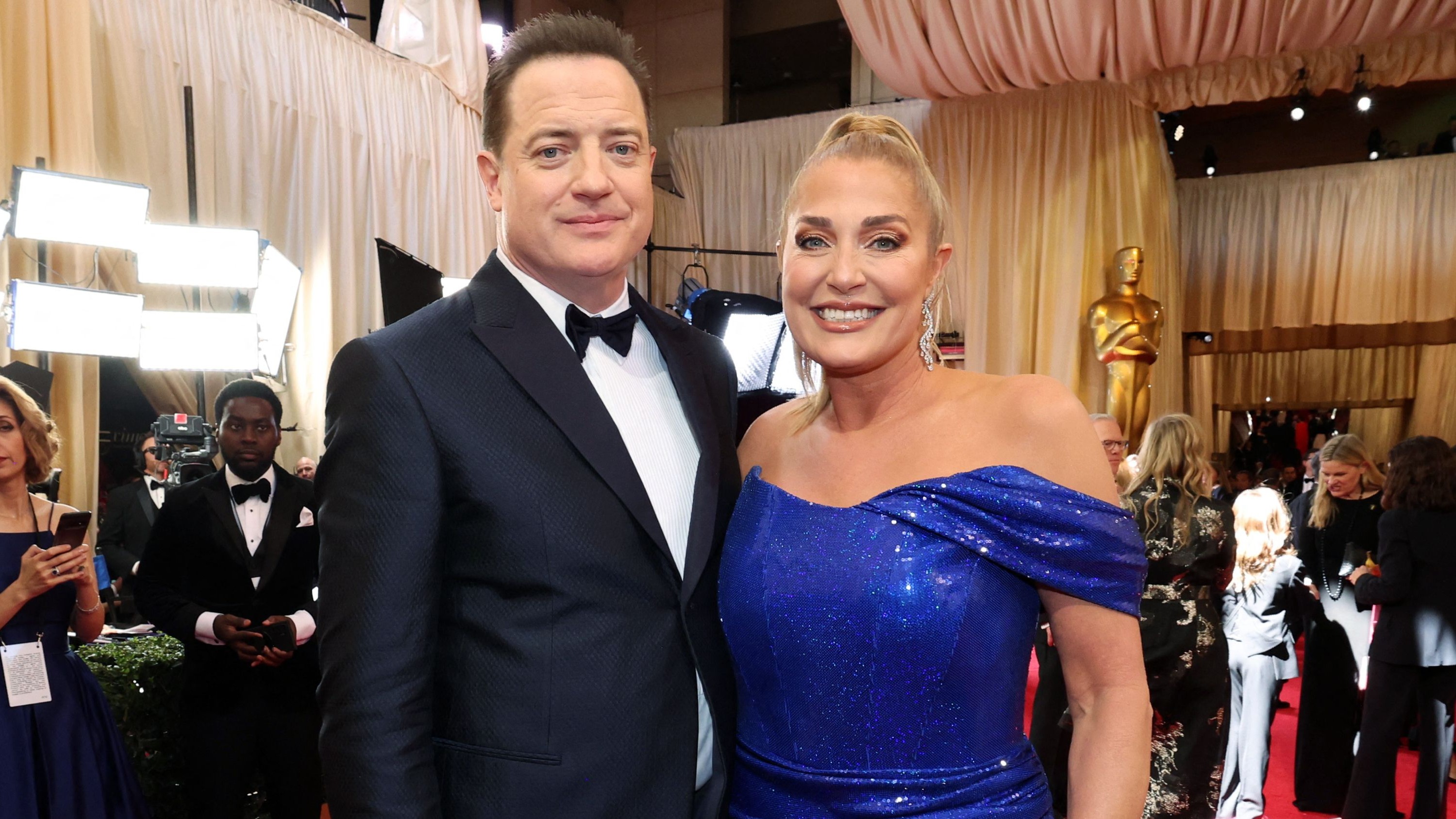 Brendan Fraser and Jeanne Moore.