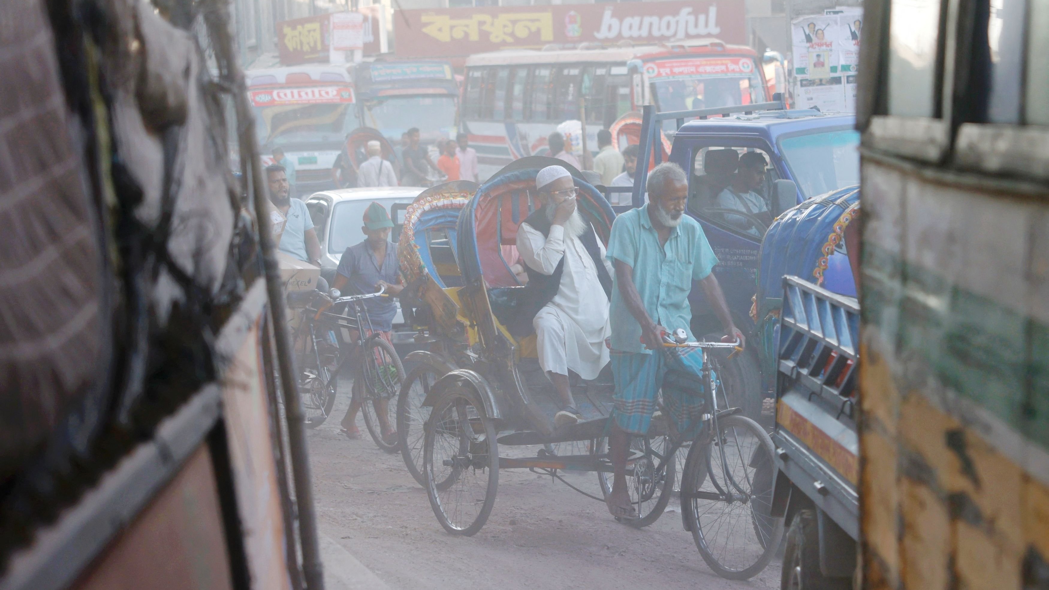 Second the list is the capital city of Bangladesh, Dhaka. The city  Dhaka in Bangladesh. The city faces severe air pollution issue due to rapid urbanization, heavy traffic congestion, industrial emissions, and the widespread burning of biomass for cooking and heating.