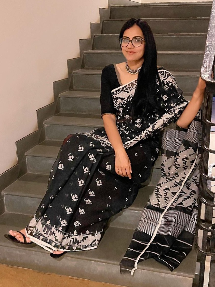 Gayathri has cultivated a massive following across various social media platforms and is famous for redefining the concept of heritage fashion.
