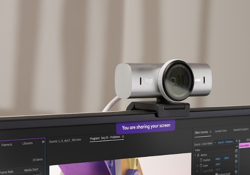 Logitech MX Brio web camera.