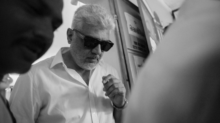 Vidaa Muyarchi actor Ajith was one of the superstars to arrive early to cast his vote, in Chennai.