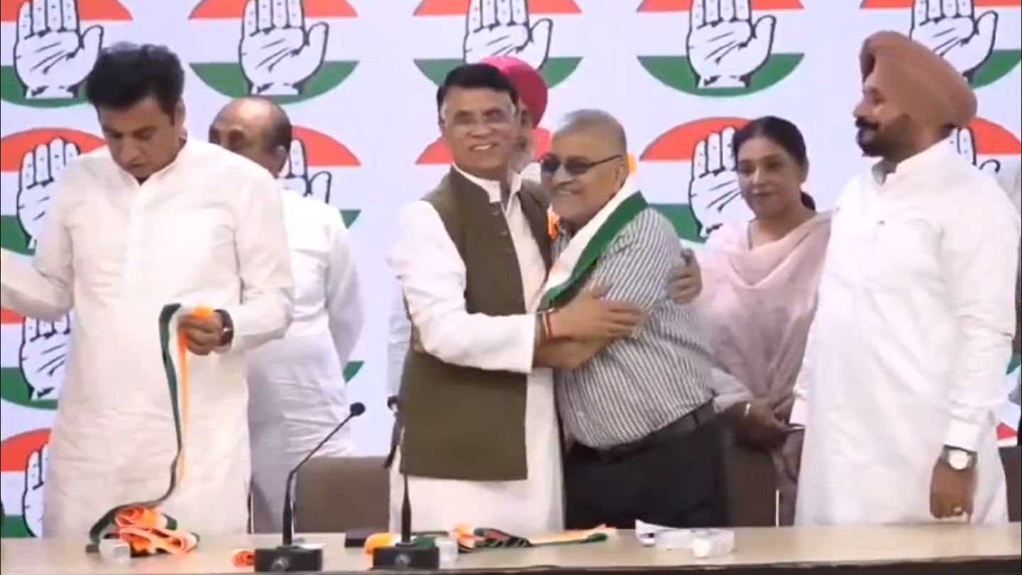 Ex-AAP MP Dharamvir Gandhi joins Congress