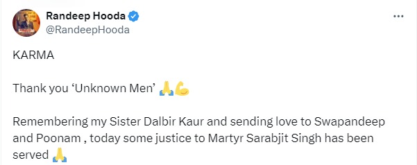 Credit: X/@RandeepHooda