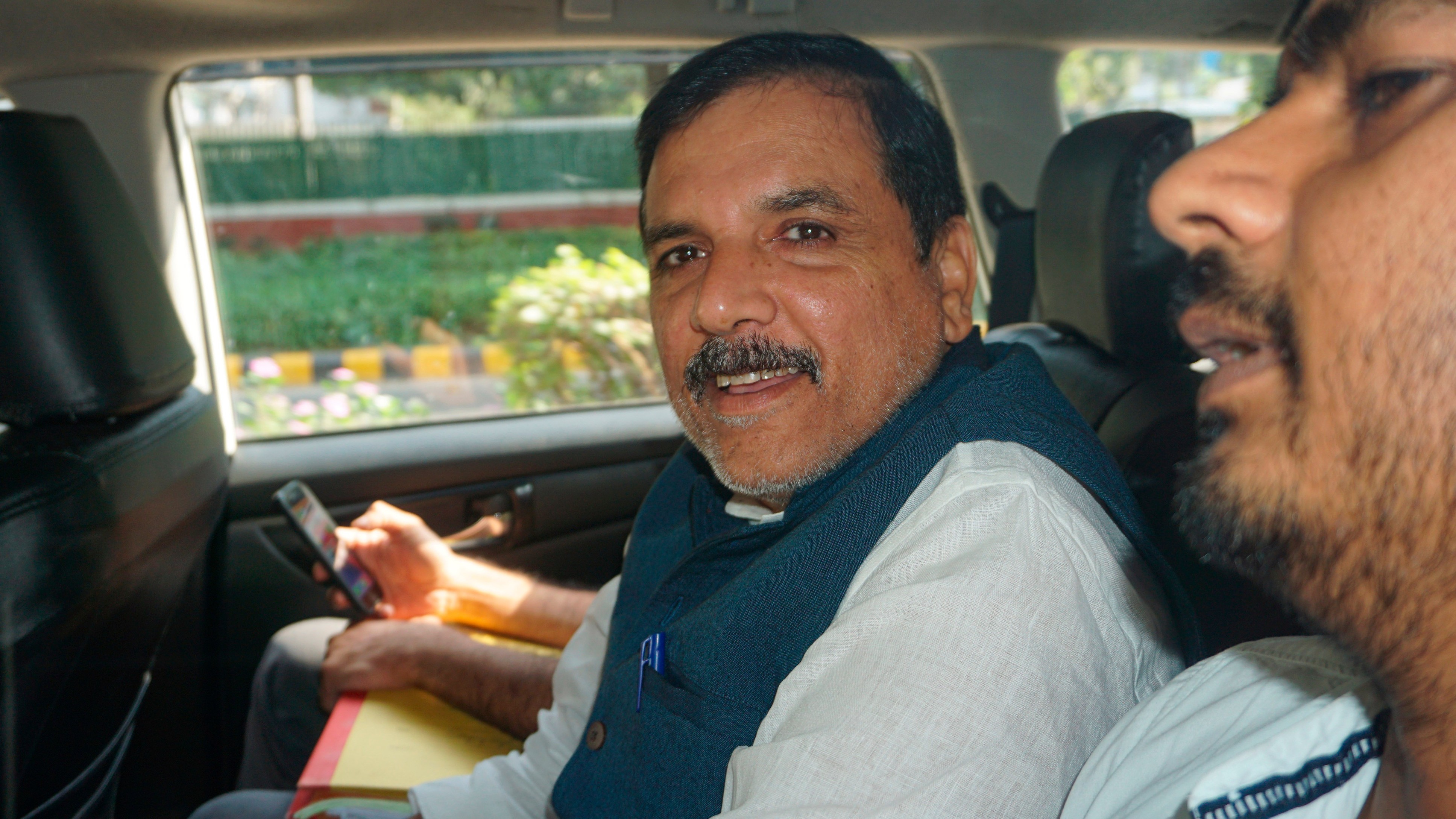 File photo of AAP MP Sanjay Singh. (L) 