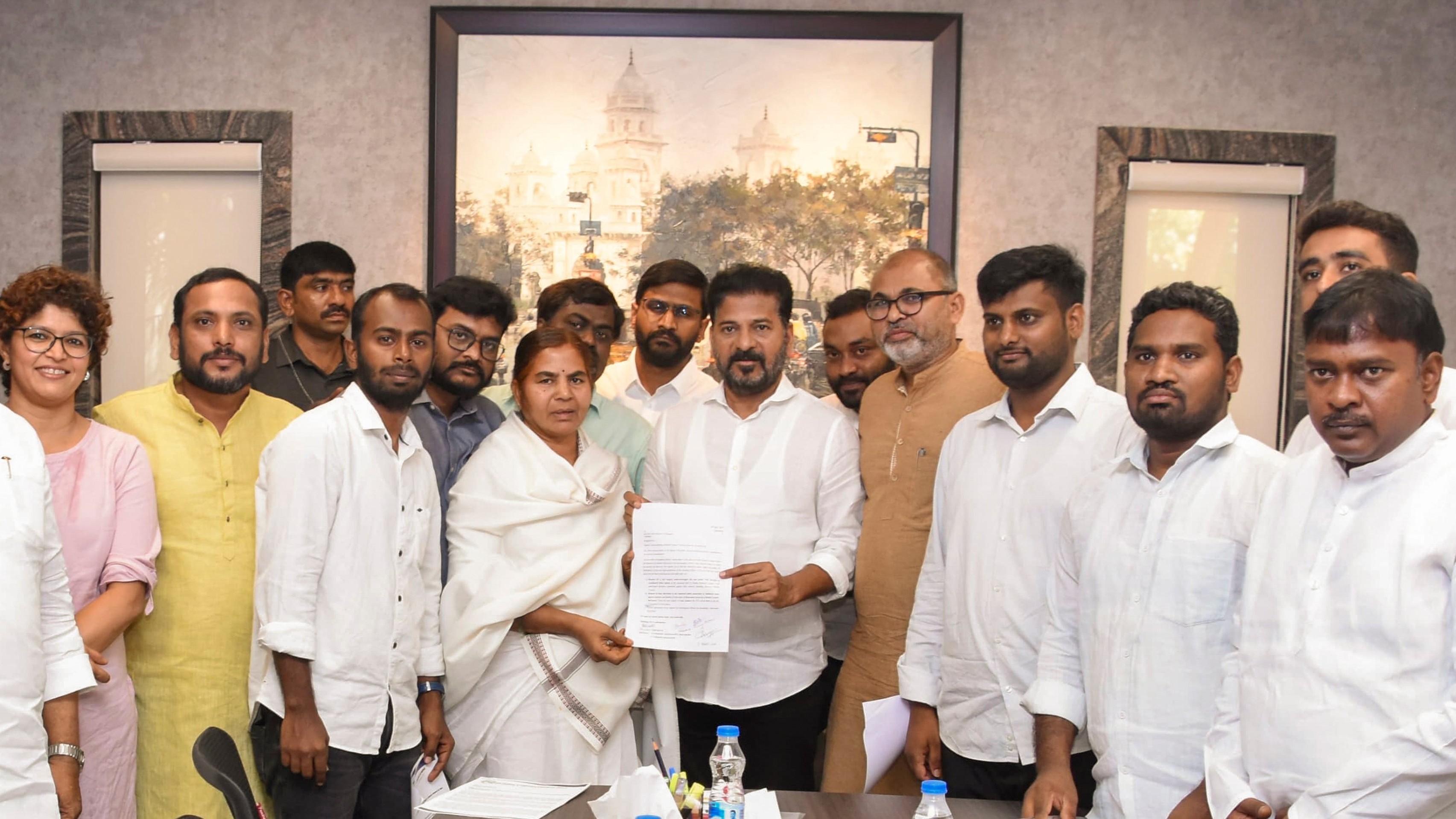Rohith Vemula's mother meets Telangana CM Revanth Reddy, seeks 'justice'