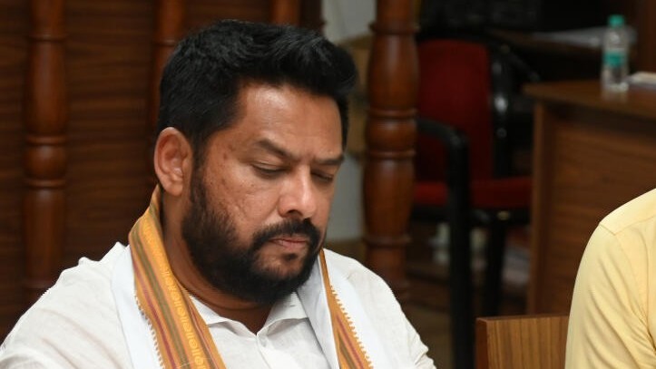 A file image of Karnataka Scheduled Tribes Welfare Minister B Nagendra.