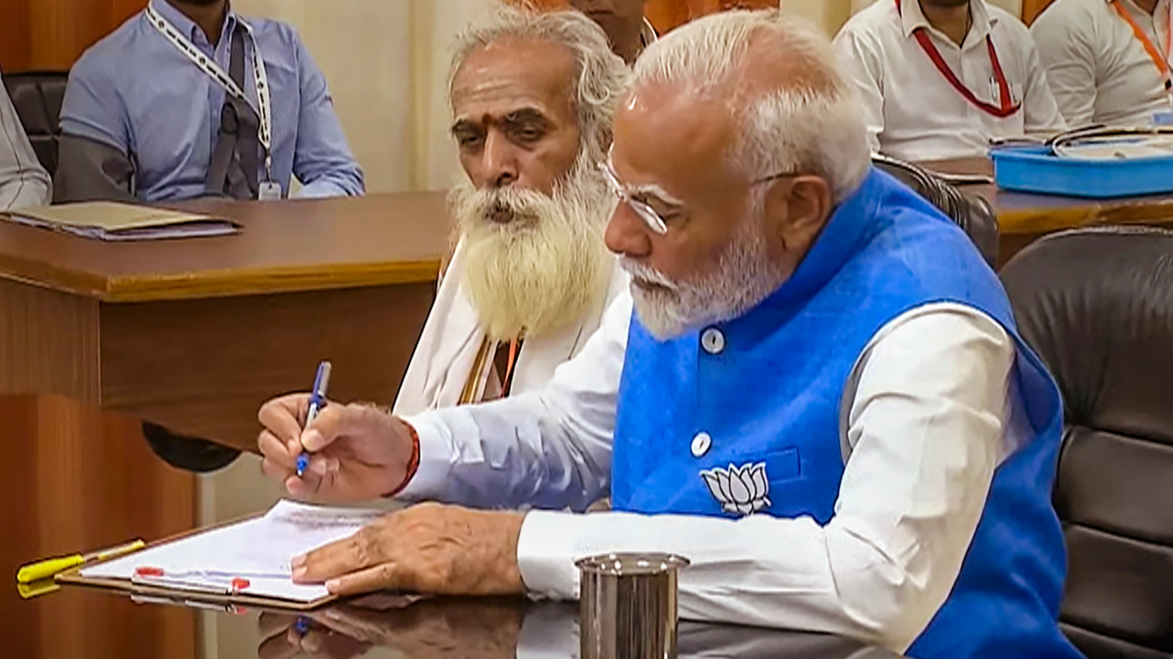 Prime Minister Narendra Modi filed his nomination from the Varanasi Lok Sabha seat on May 14.