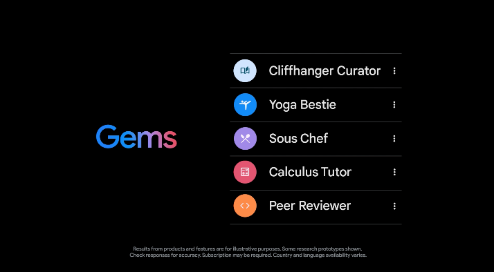 Gems feature coming soon Gemini Advanced users.
