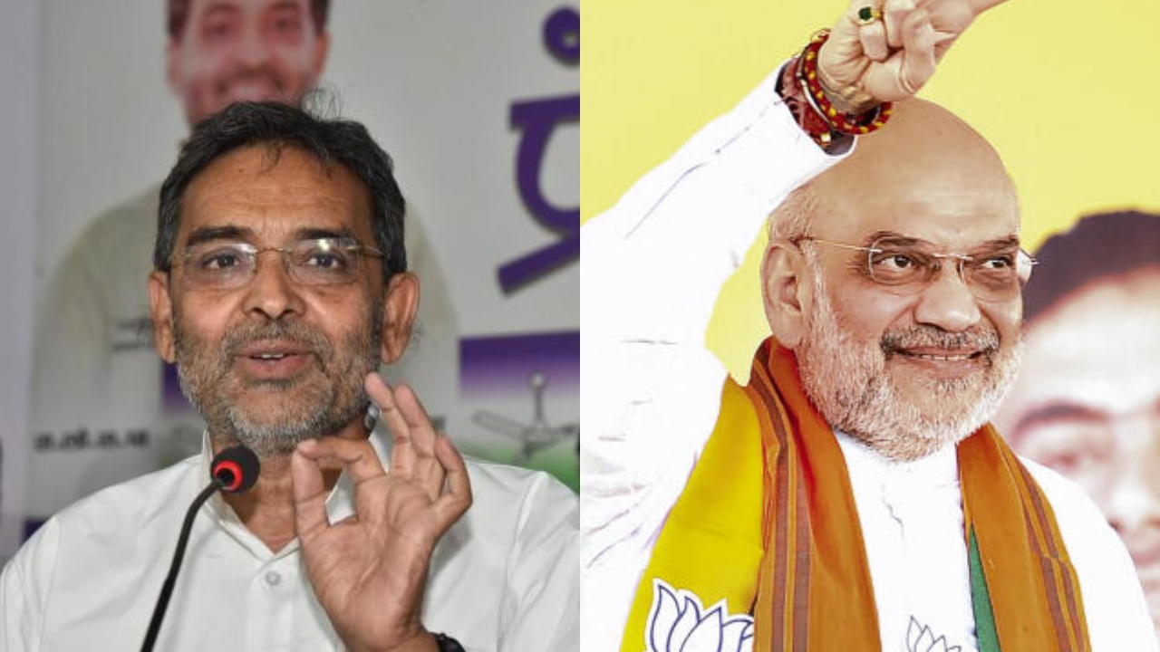 'It's undemocratic': Upendra Kushwaha inveighs against collegium system in presence of Amit Shah