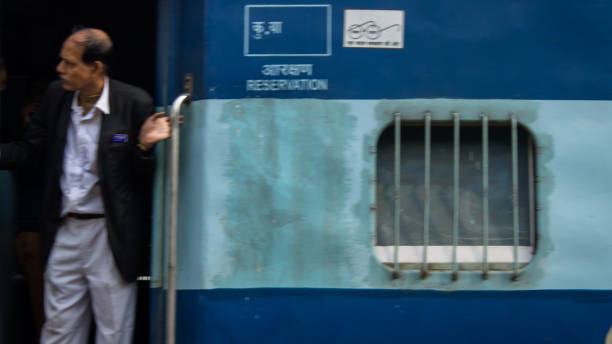 A travelling ticket examiner of the Indian Railways.
