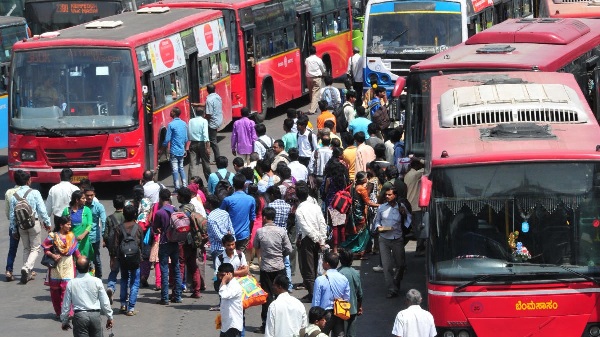 KSRTC bus mows down pedestrian at Kempegowda bus station, driver absconding