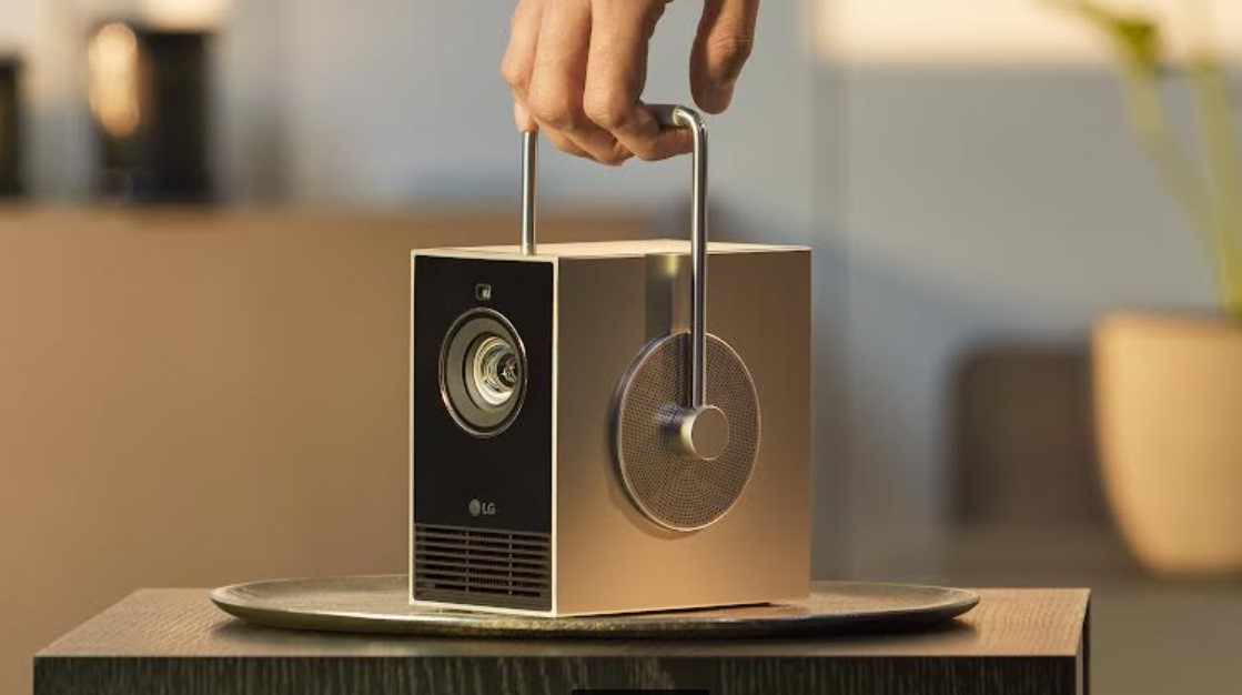 LG CineBeam Q TV projector.