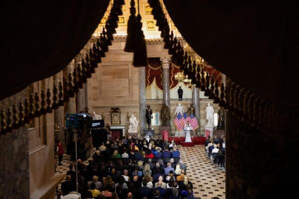 U.S. civil rights leader Daisy Bates is honored with statue at U.S. Capitol in Washington.