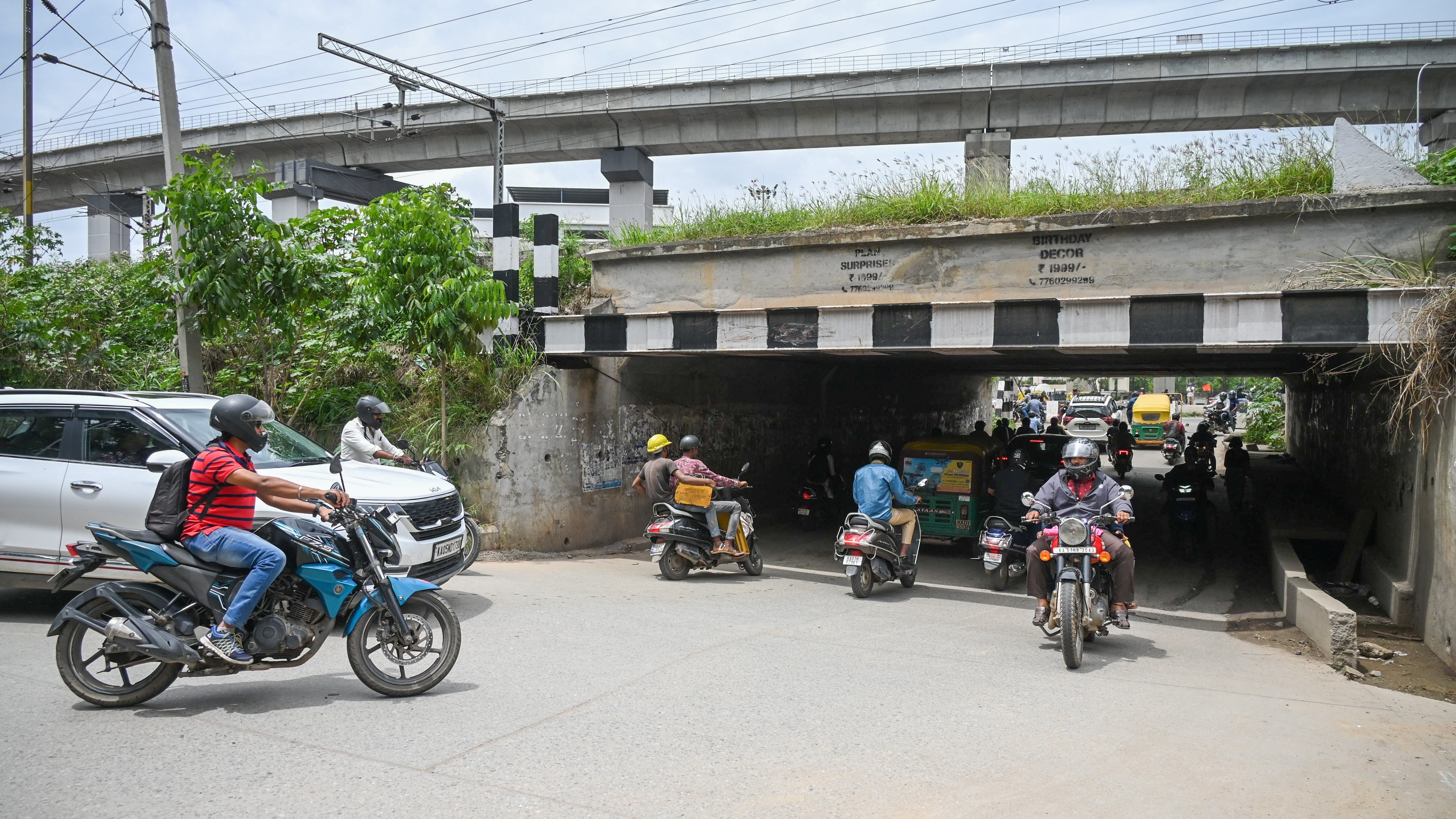 Water under the bridge? Not in 
monsoon-stricken railway underbridges in Bengaluru