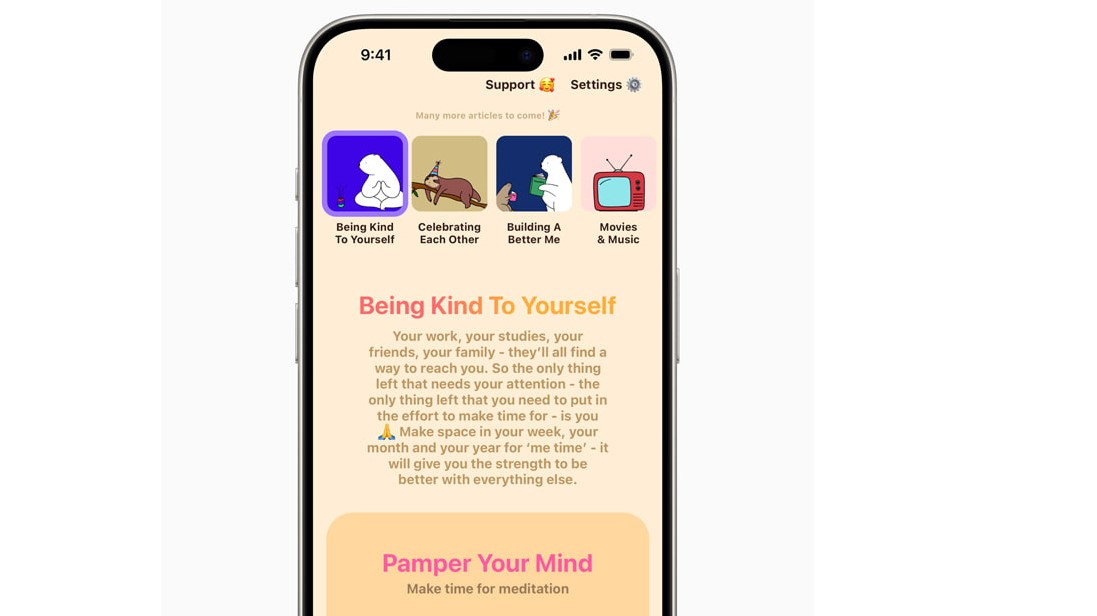 Bears Gratitude app.