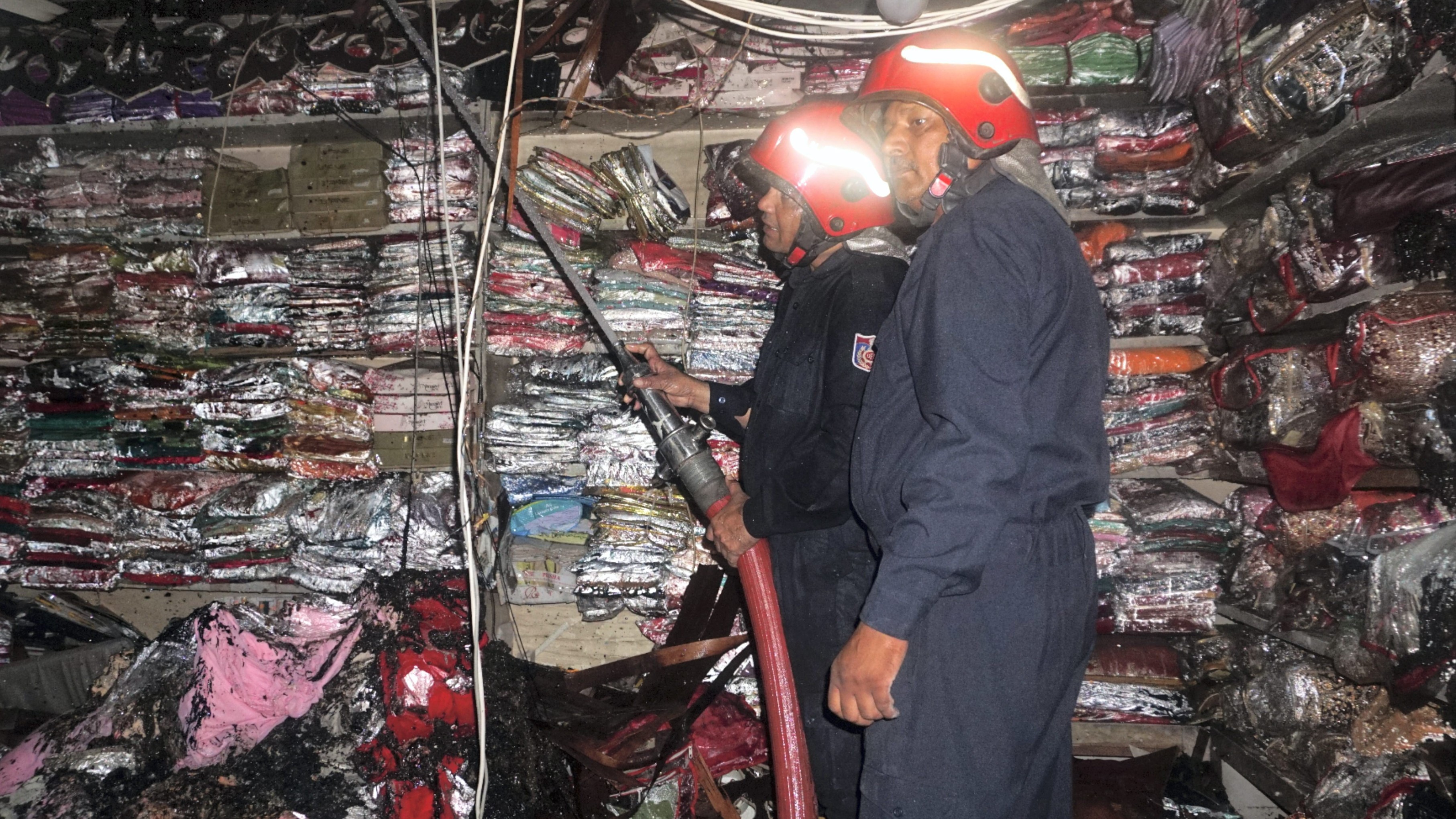 Over 50 shops gutted in Delhi's Chandni Chowk fire, cooling operation under way