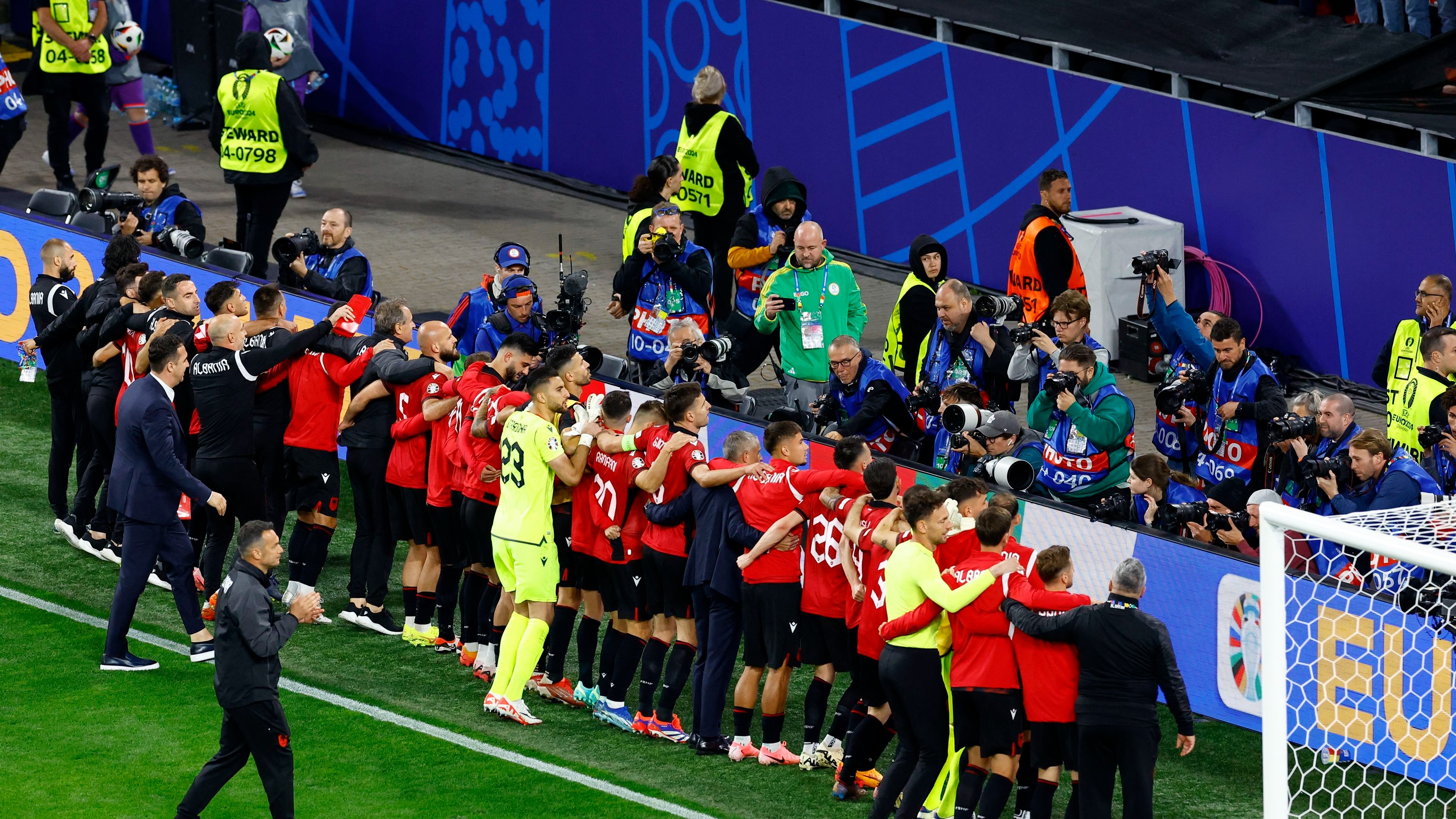 Euro 2024: UEFA charges Albania over 'provocative message' and fireworks in loss to Italy