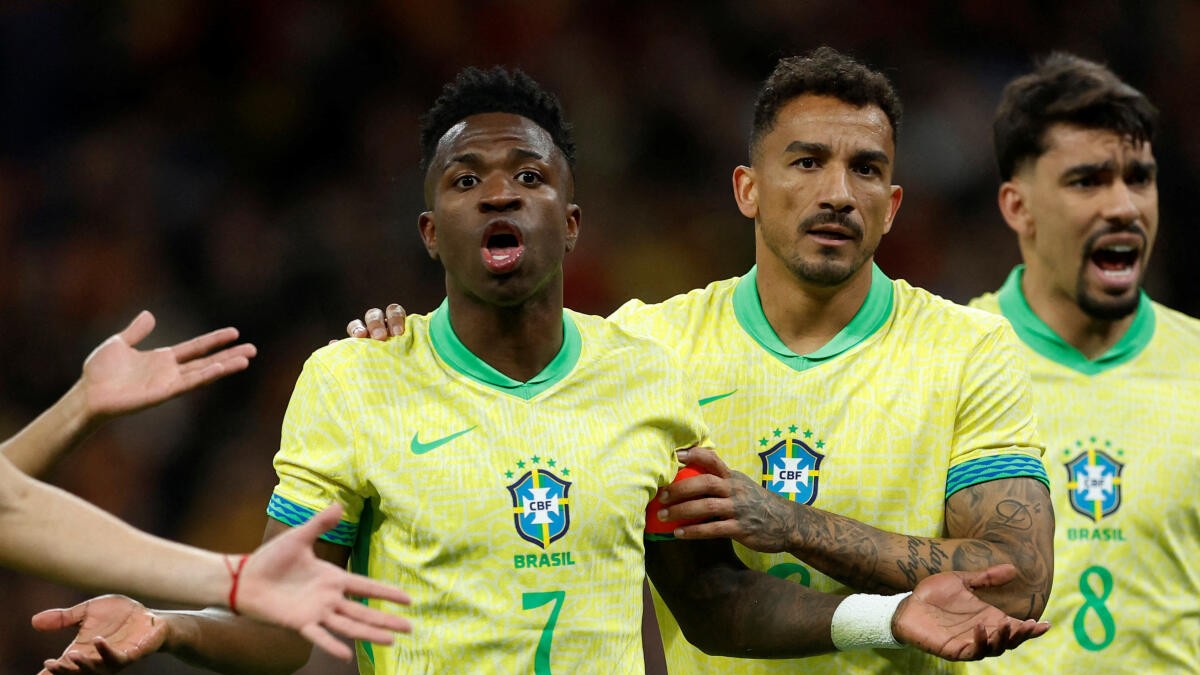 Vinicius brace helps Brazil to 4-1 Copa America win over Paraguay