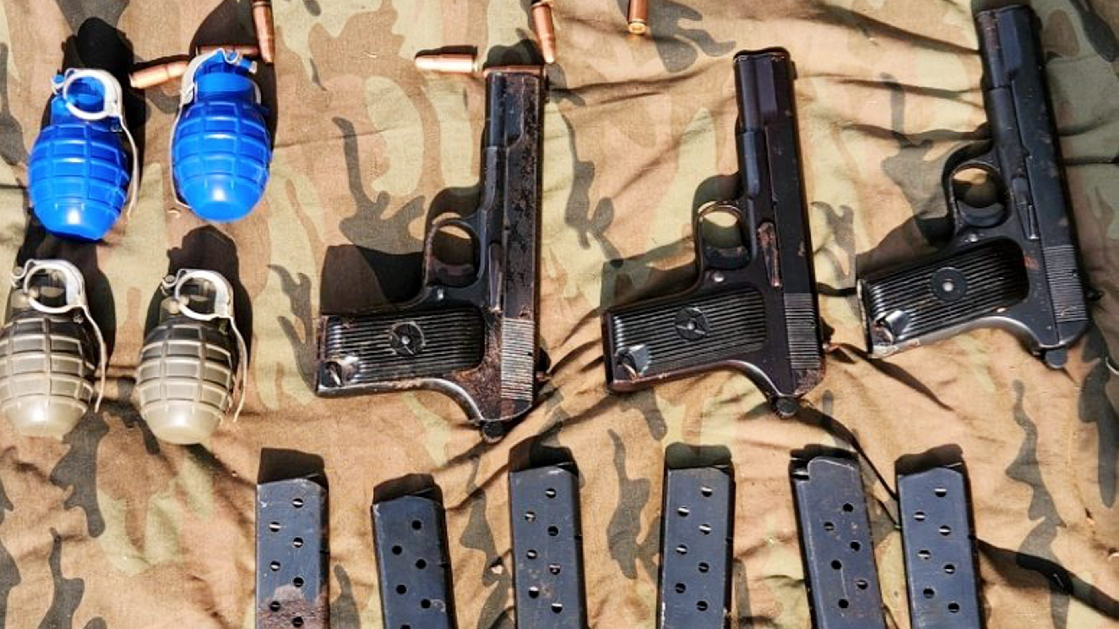 Arms, ammunition recovered during search operation in J&K