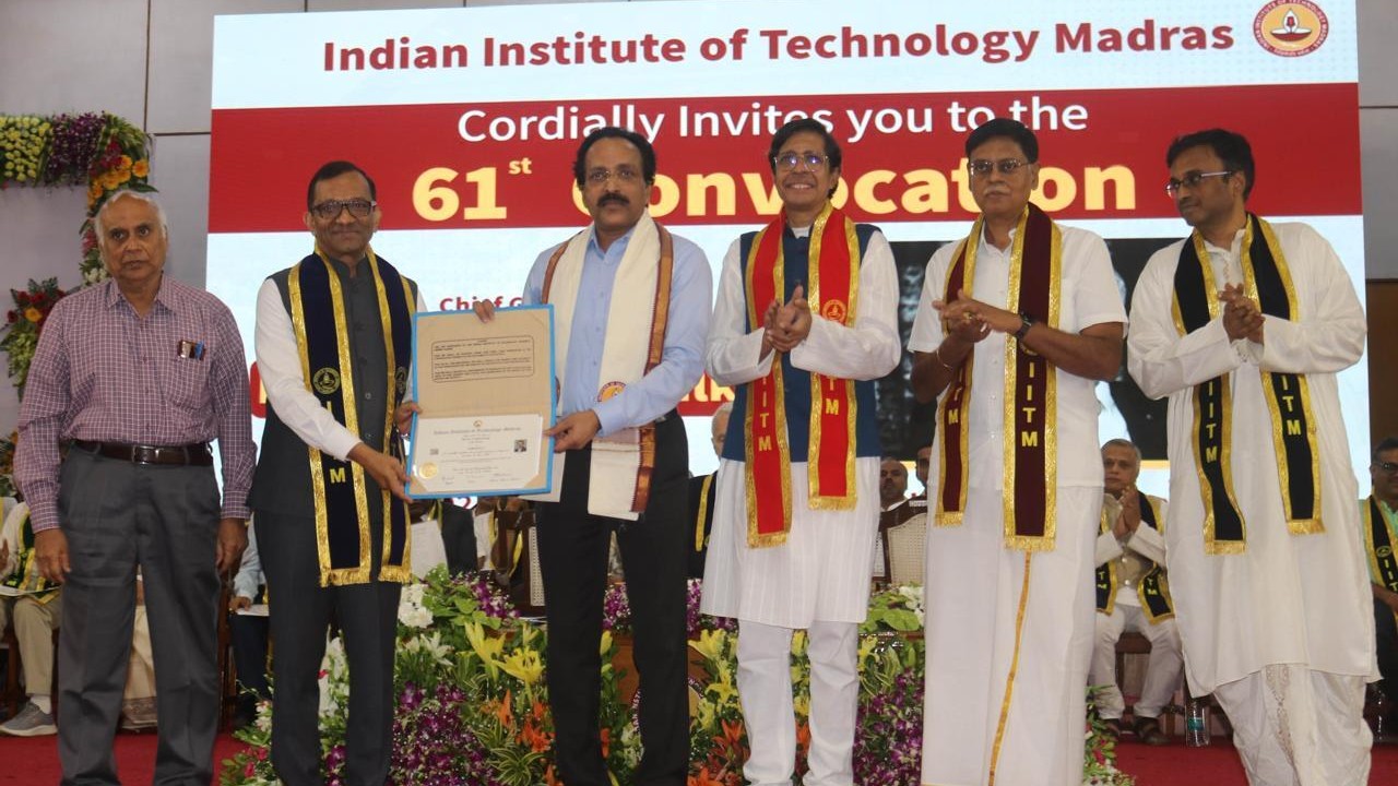 ISRO chairman S Somanath receives PhD from IIT-Madras at the age of 60 