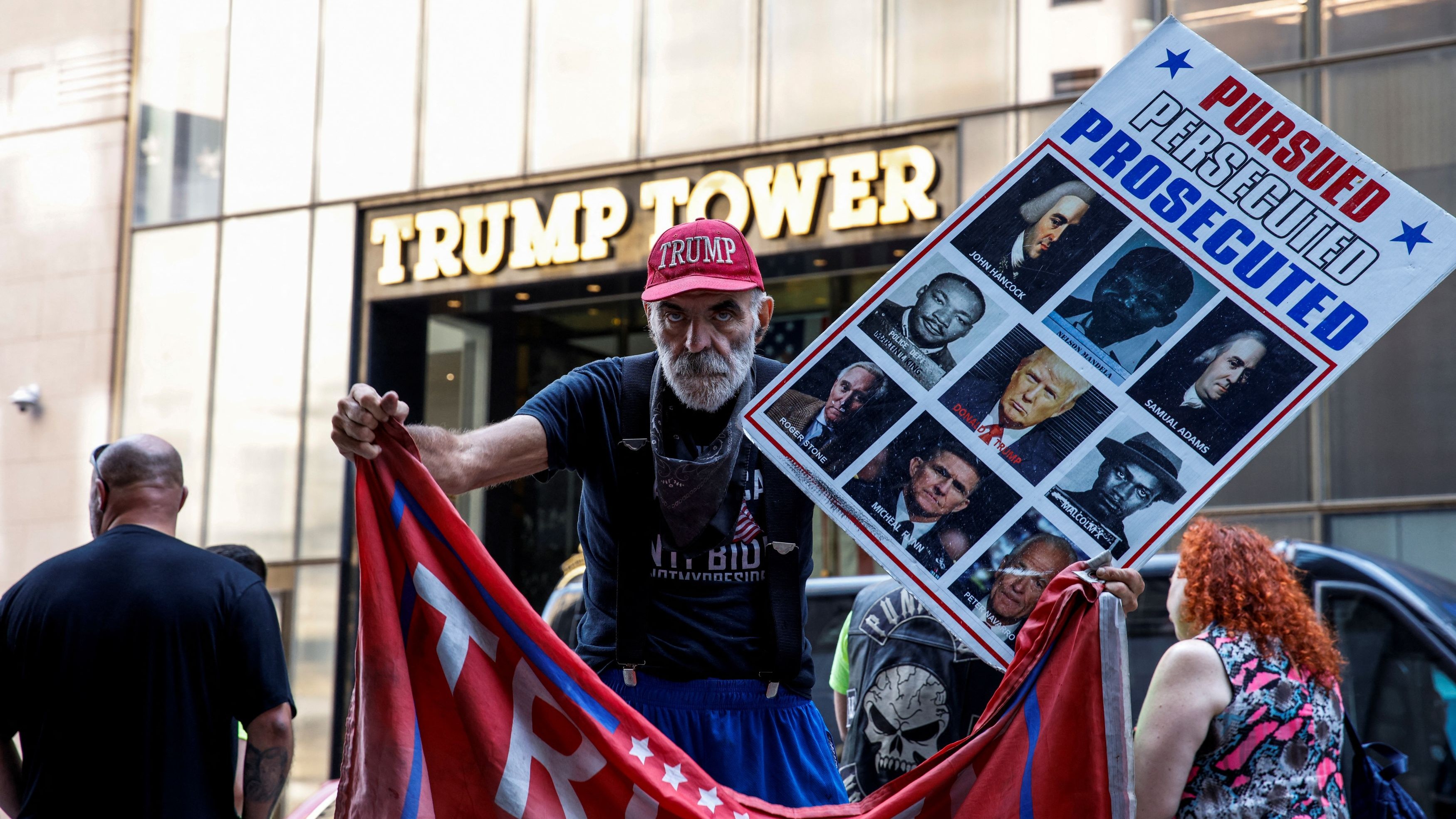 In Pics | Donald Trump Rally Shooting: Supporters show solidarity across US, large crowd gather at Trump Tower