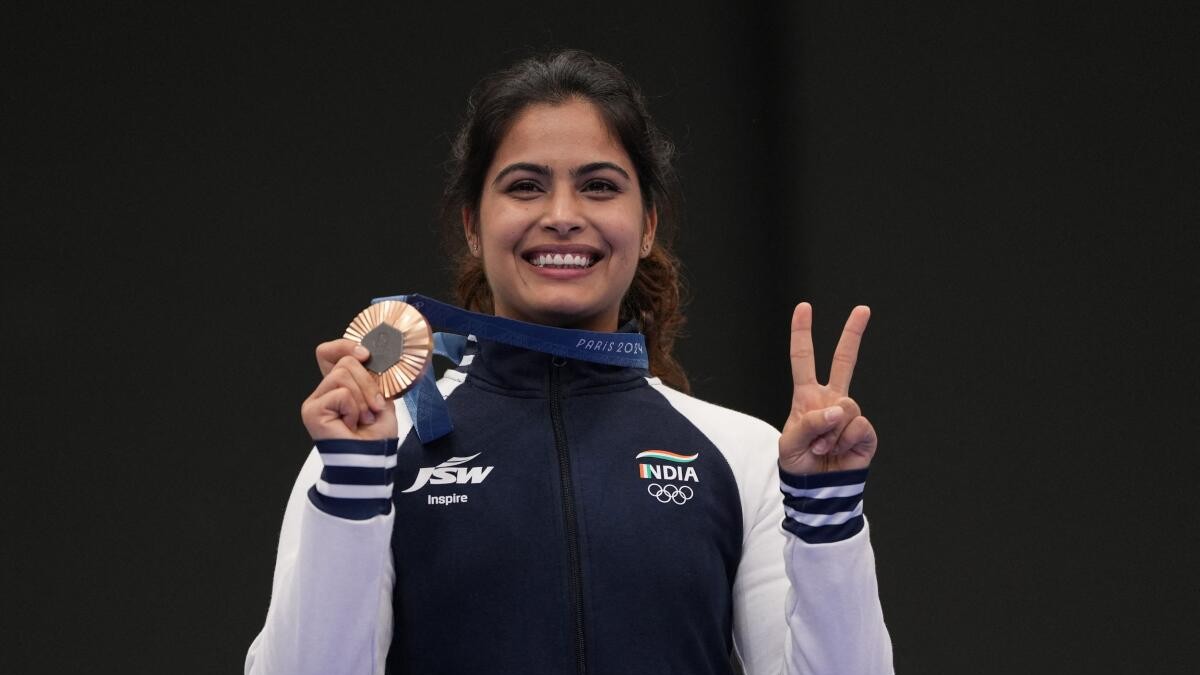 Olympics 2024 | Manu Bhaker breaks jinx, earns bronze medal in shooting after 12 years