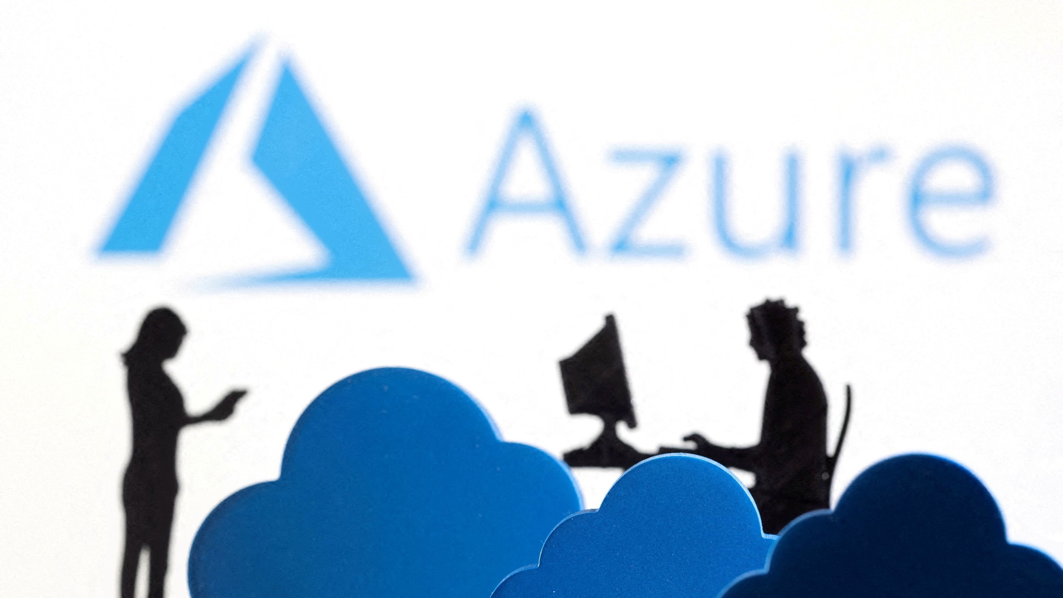Microsoft Azure logo is seen here