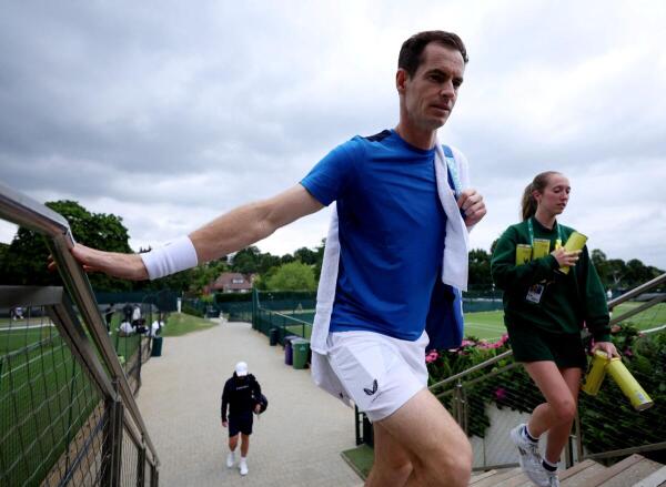 Wimbledon - All England Lawn Tennis and Croquet Club, London, Britain - July 2, 2024 Britain's Andy Murray is pictured after a practice session