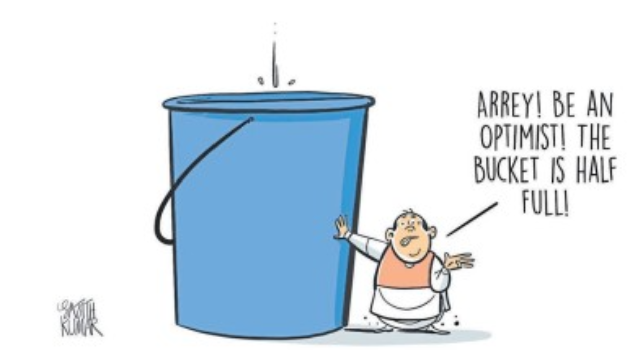 DH Toon | The bucket is half full...