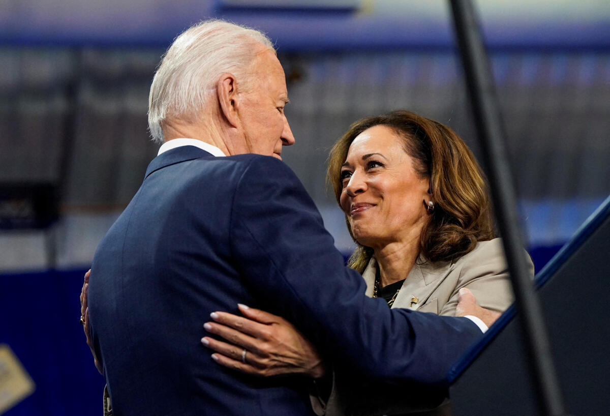 U.S. President Biden and Vice President Harris deliver remarks on healthcare costs.