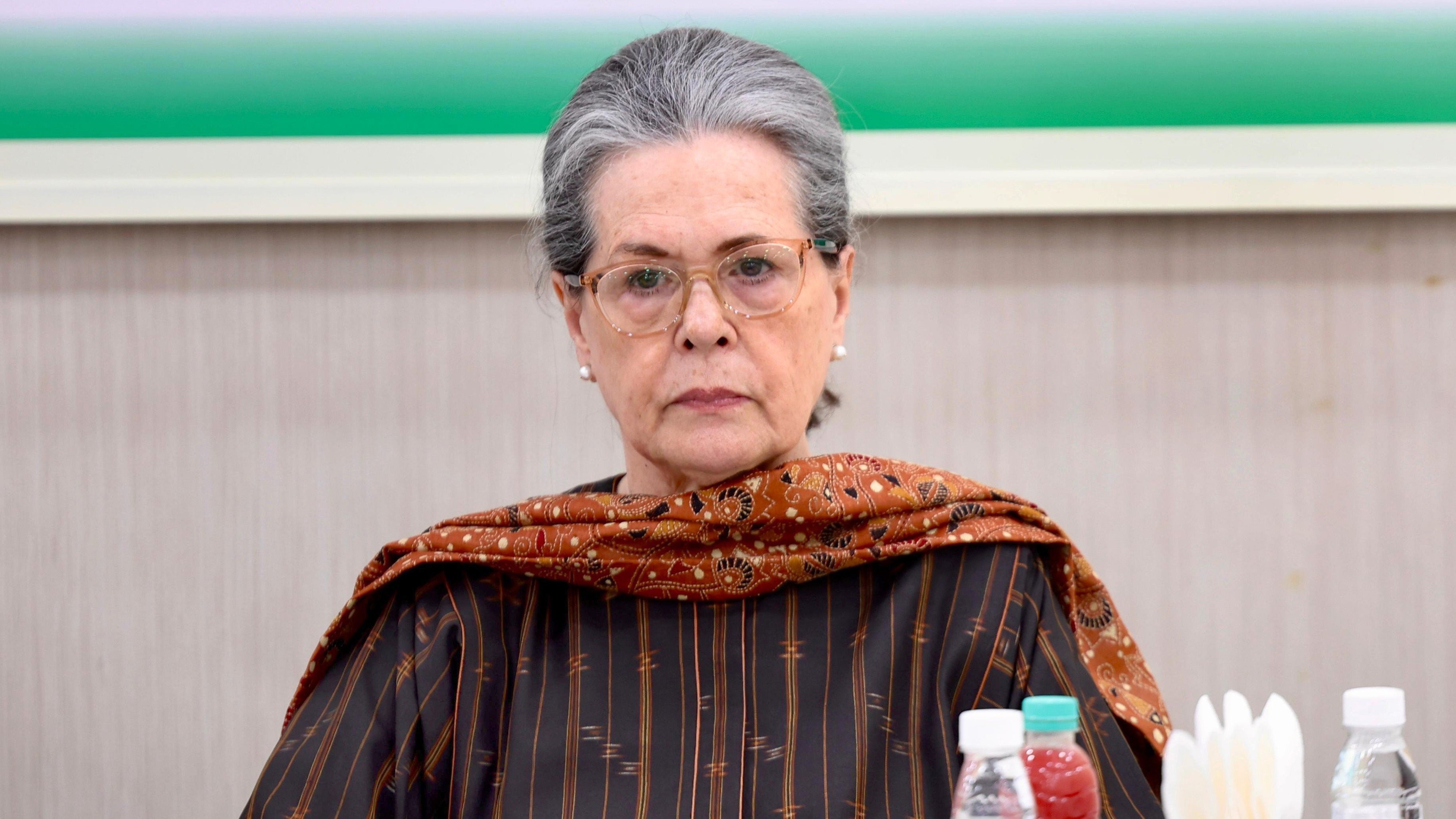 Congress leader Sonia Gandhi.
