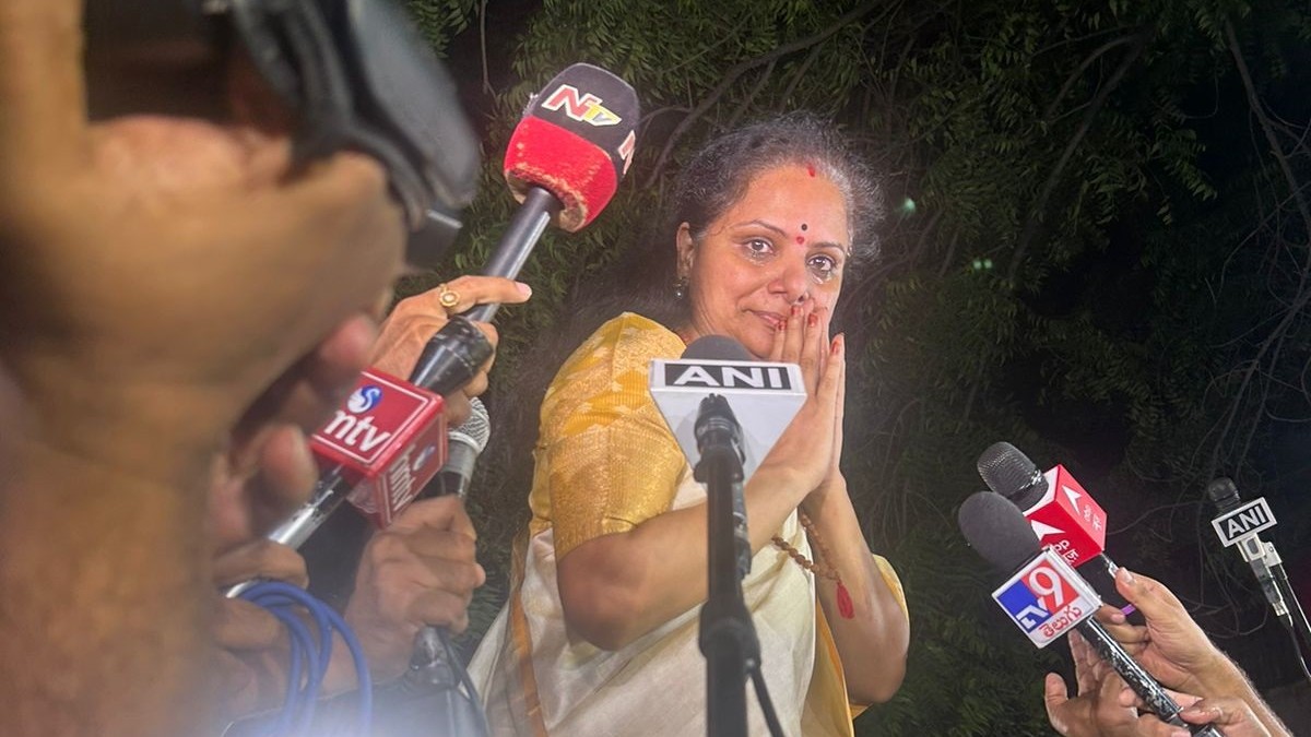 India Political Updates | BRS leader K Kavitha walks out of jail