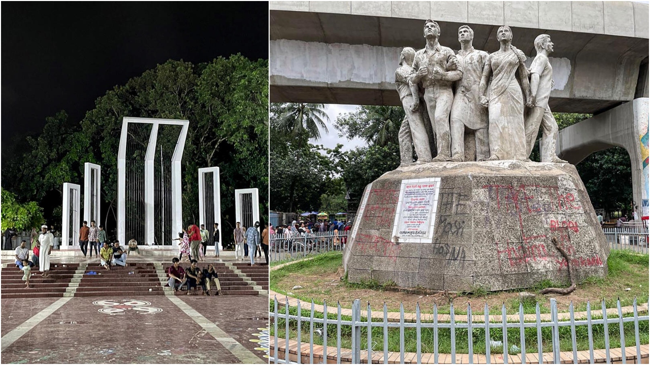'Shaheed Minar', Raju memorial and a love for Bangla which powered anti-govt stir in Dhaka