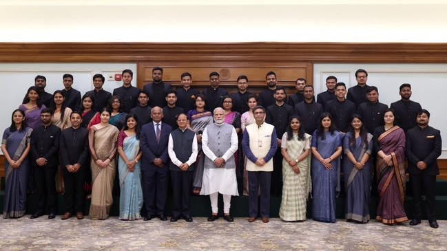 PM Modi meets IFS trainees, says India engages with world on equal footing