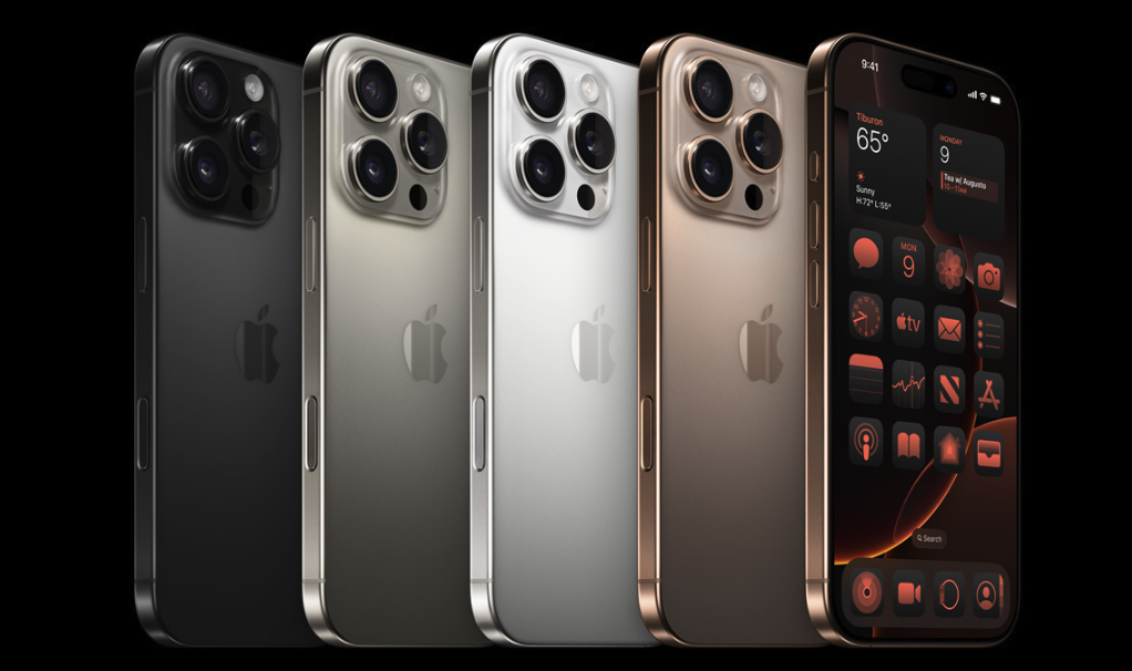 The new colours of the iPhone 16 Pro series.