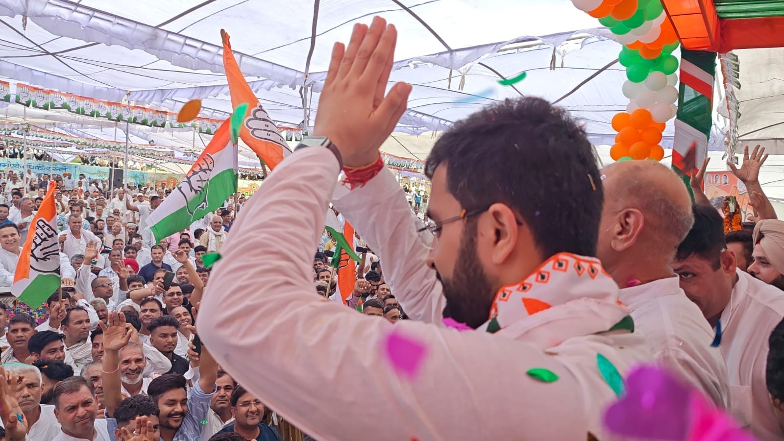 Haryana Assembly Elections 2024| Congress' Aditya Surjewala, BJP's Shruti Choudhry file nominations papers