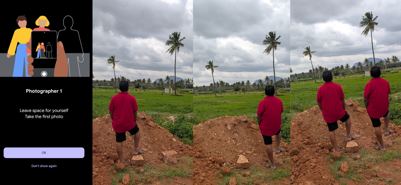 Google Pixel 9 Pro XL camera samples with Add me feature.