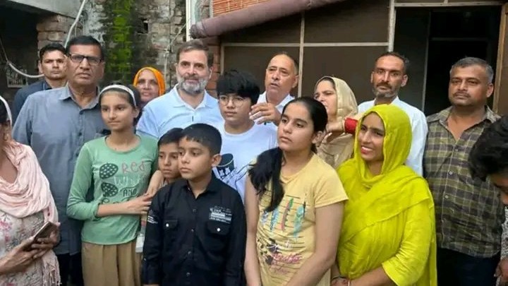 Rahul Gandhi in Karnal to meet family of youth injured in accident abroad