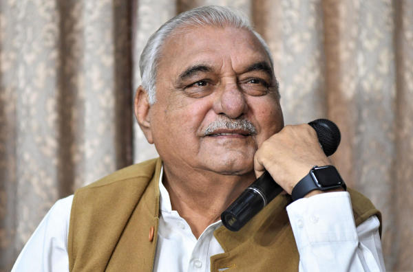 Former Haryana CM Bhupinder Singh Hooda.