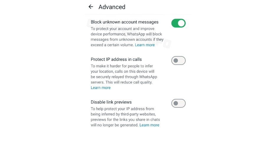 WhatsApp is testing a new privacy feature to block messages from unknown senders.