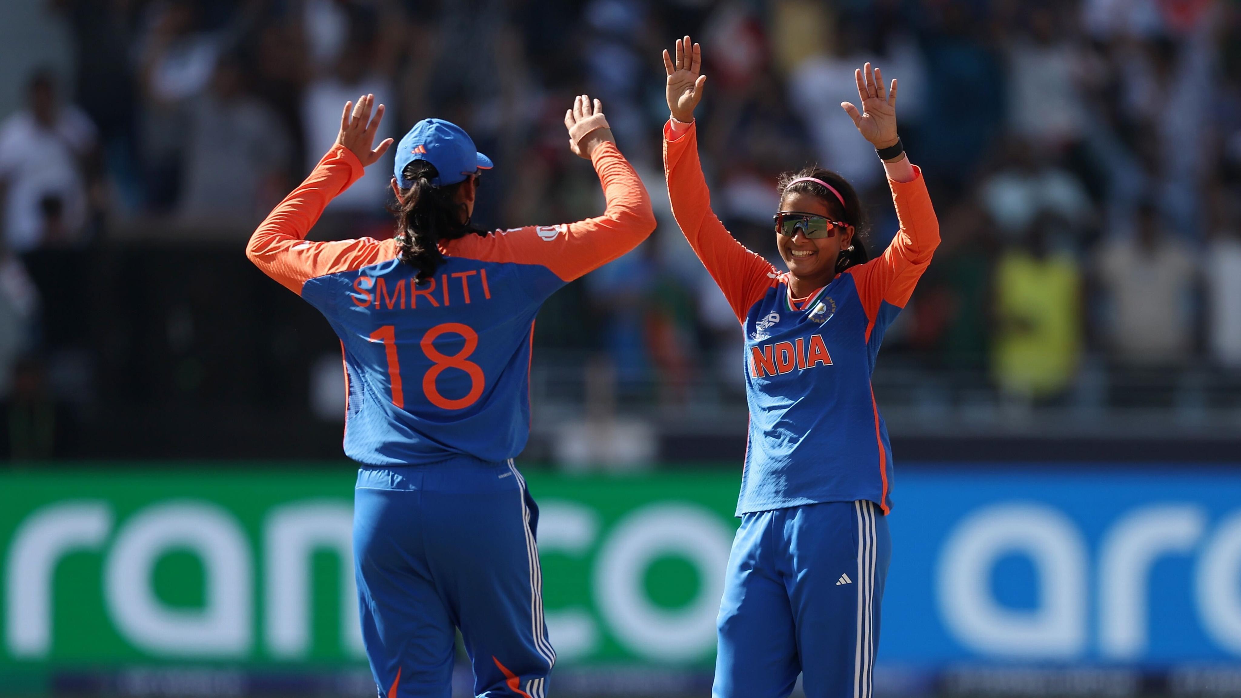 Reddy, Shreyanka shine as India restrict Pakistan to 105 for 8 in women's T20 World Cup