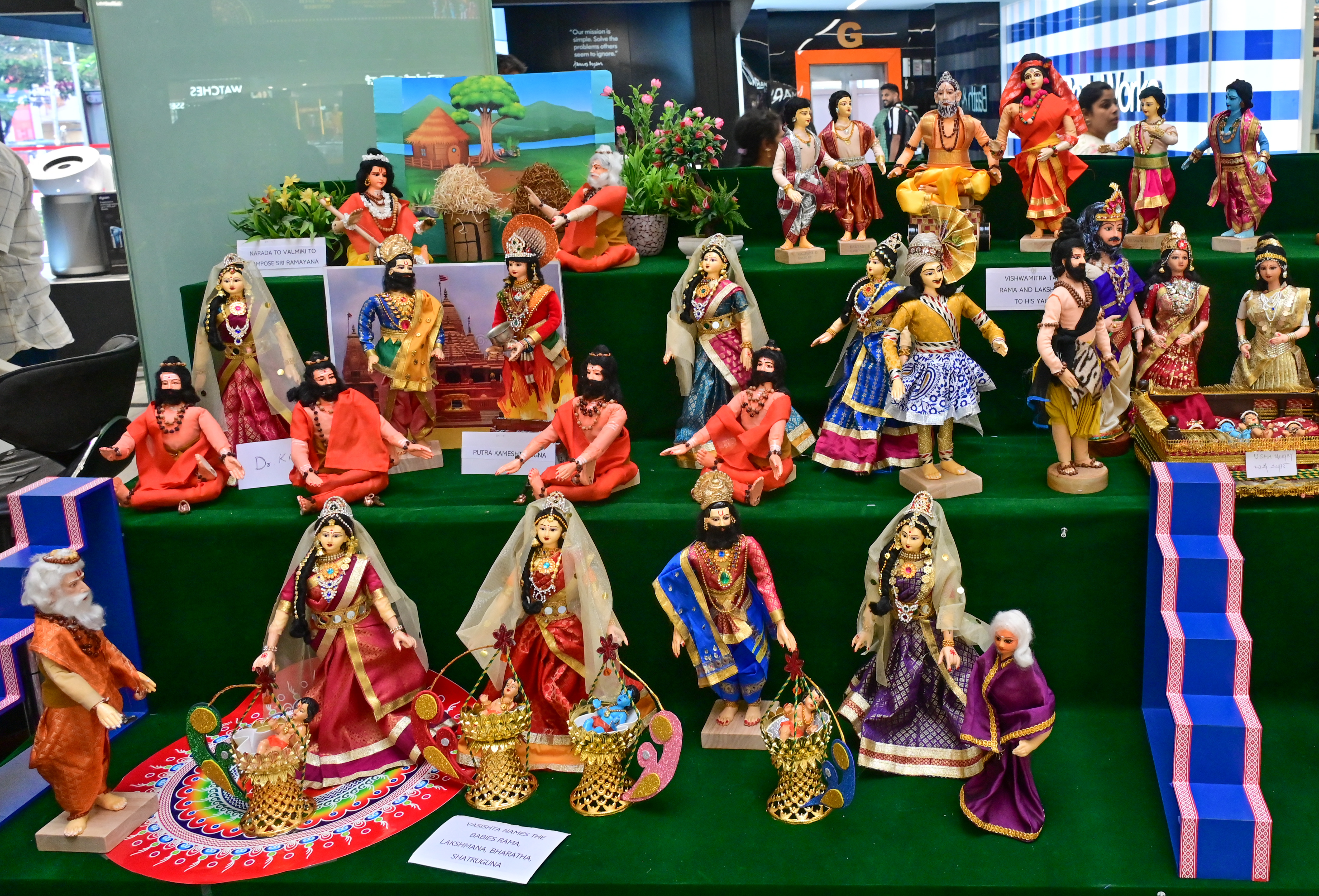 Dolls depicting scenes from the Ramayana. Dh Photos