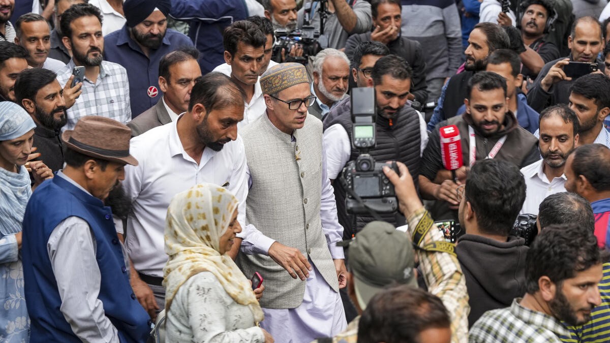 Kashmir has handed Omar Abdullah an enviable pitch. But will he aggressively bat?