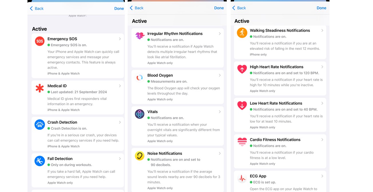 Health tracking features of Apple Watch Series 10.
