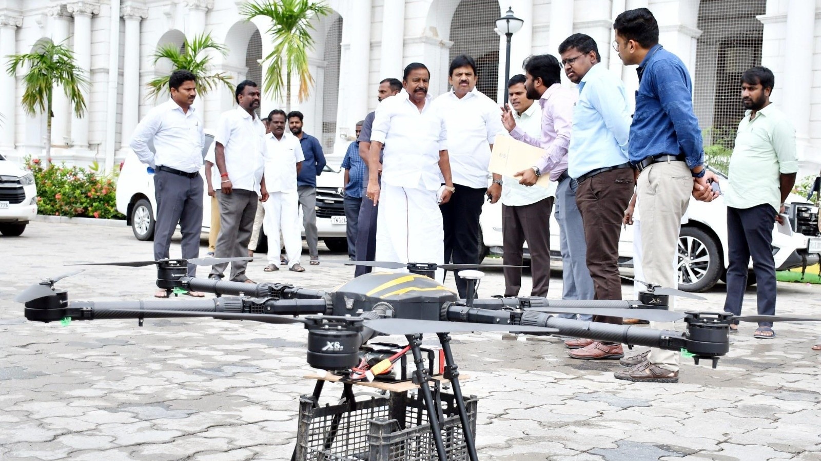 Garuda Aerospace deploys drones to deliver essential supplies in rain-hit areas in Chennai