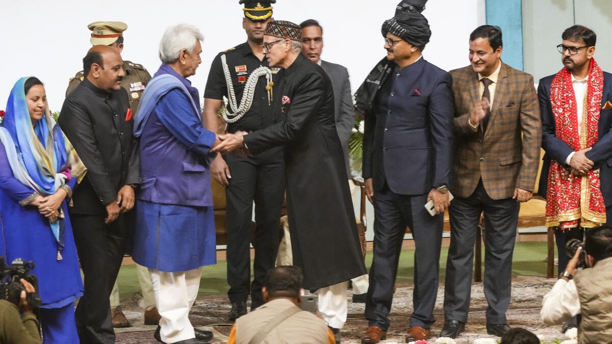 Jammu and Kashmir L-G allocates portfolios to newly inducted ministers in Omar-led cabinet