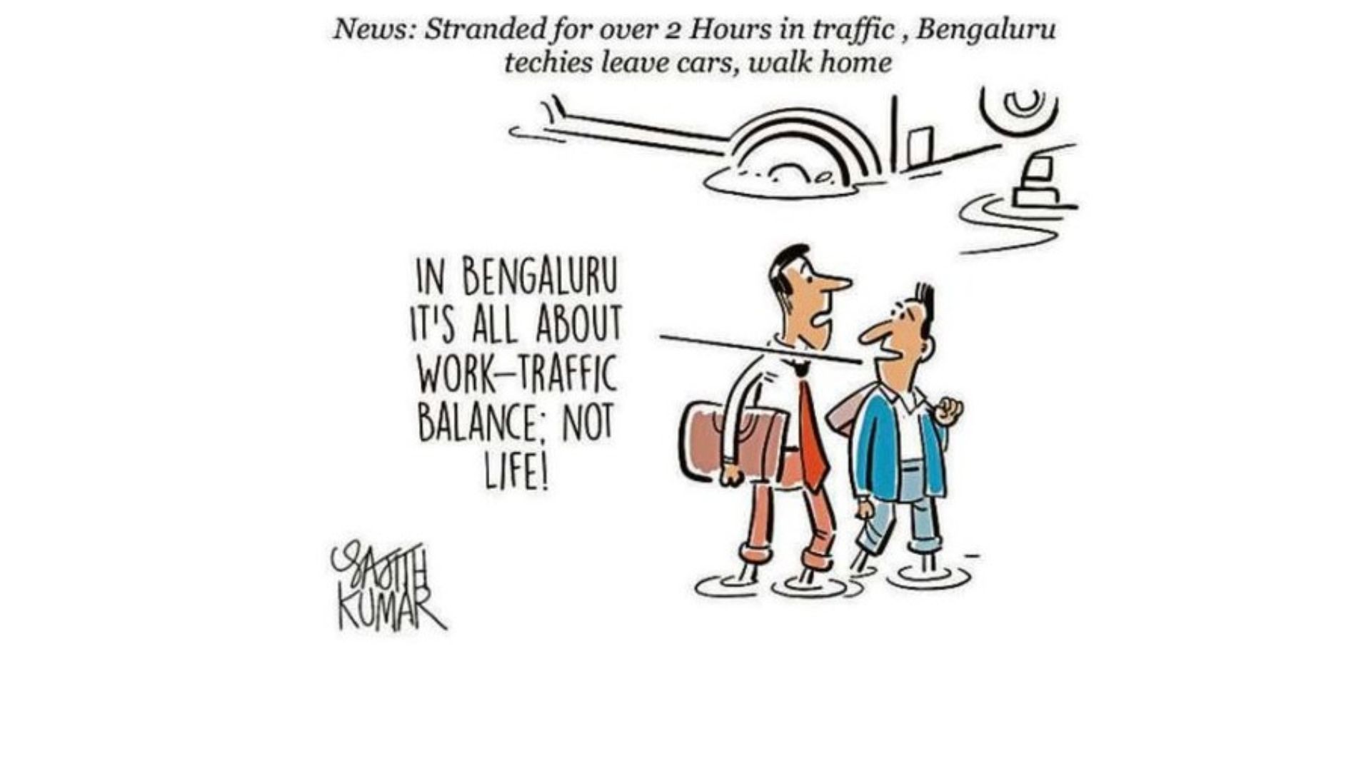 DH Toon | Work-Traffic balance 
