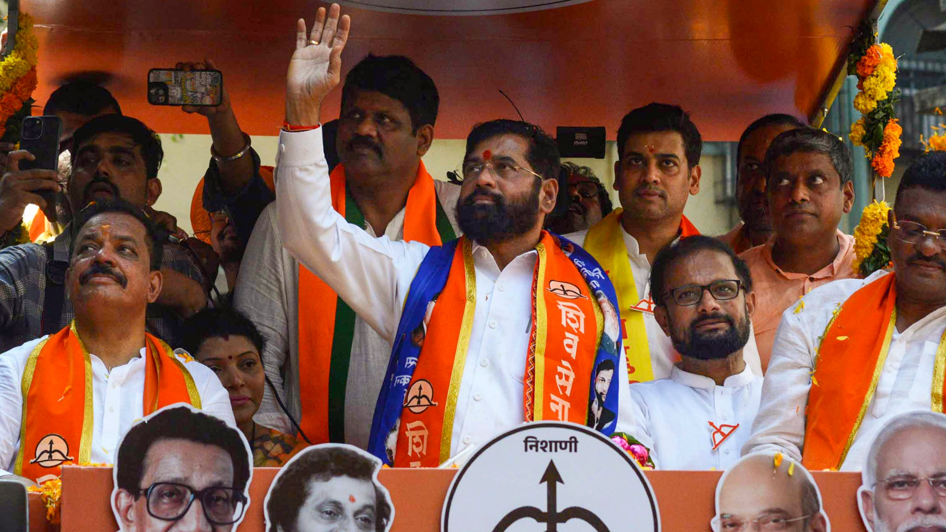 Maharashtra Assembly Elections 2024: Eknath Shinde files nomination from Kopri-Pachpakhadi assembly seat