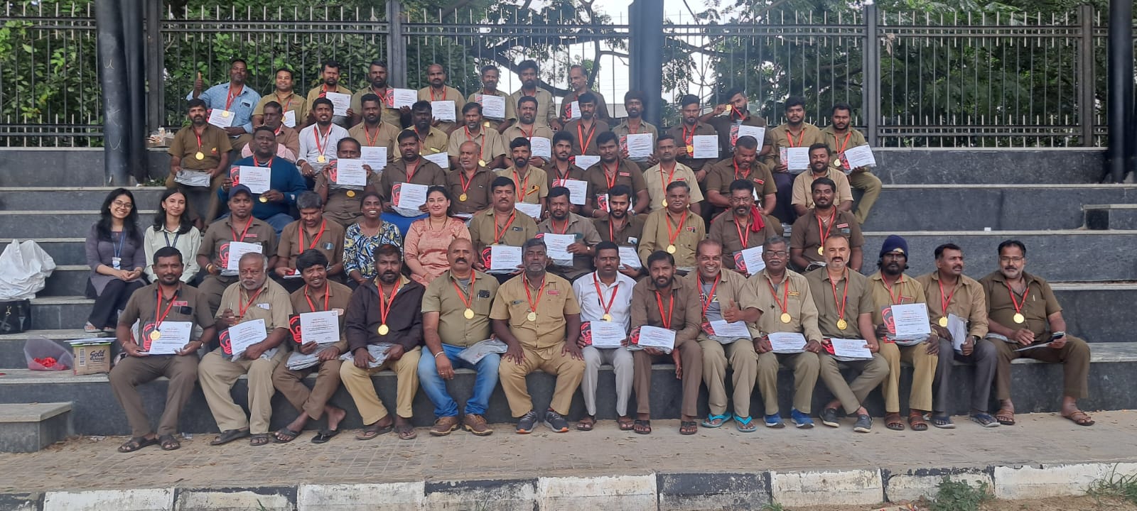Auto drivers after completion of the cohort-based active bystander training.