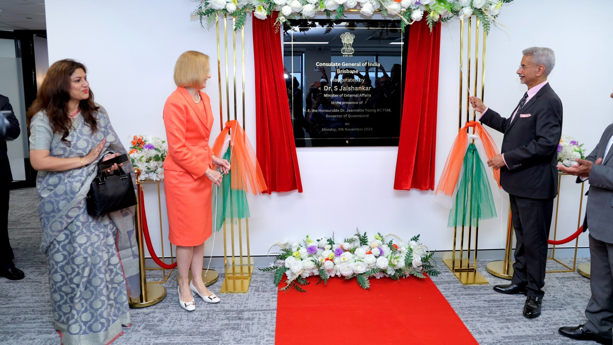 EAM Jaishankar inaugurates new Indian consulate in Brisbane, pays homage to Mahatma Gandhi